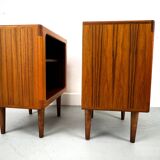 Set of 2 Danish Teak Nightstand by CFC Silkeborg, 1980s