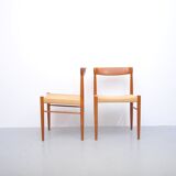 Teak chairs by H.W. Klein for Bramin, 1960s, set of 2