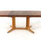 Glostrup oval 2x extendable dining table - massive teak - danish design