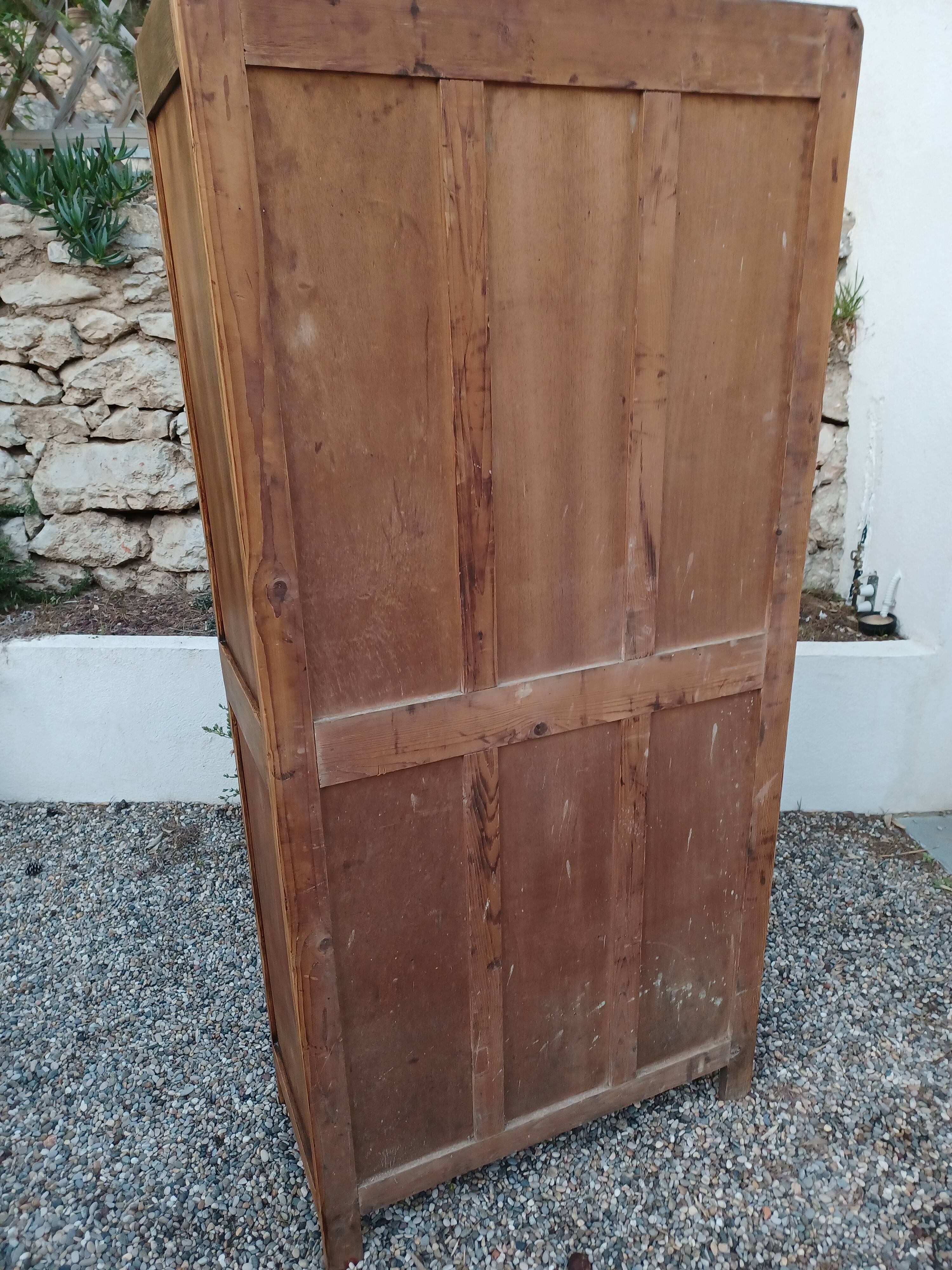 Art deco glass-glazed parisian wardrobe