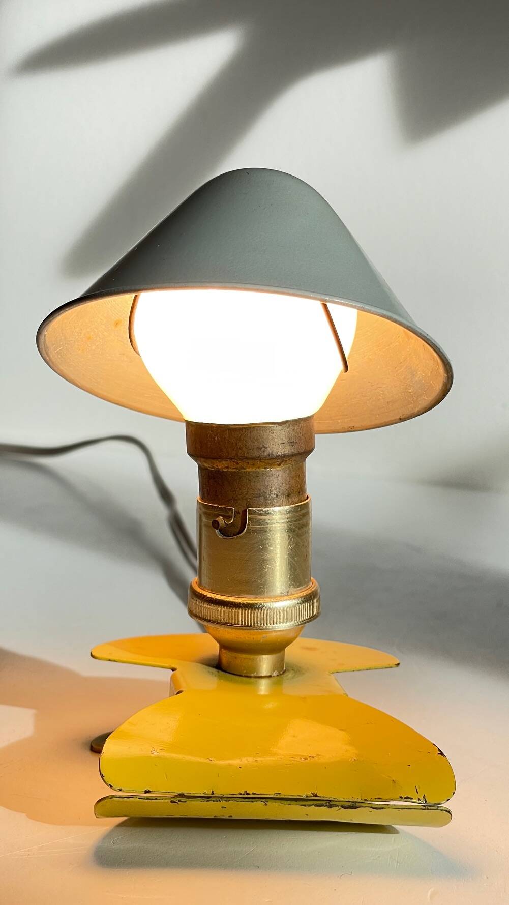 Vintage mushroom spotlight lamp