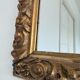 Miroir mural en bois doré antique français en or