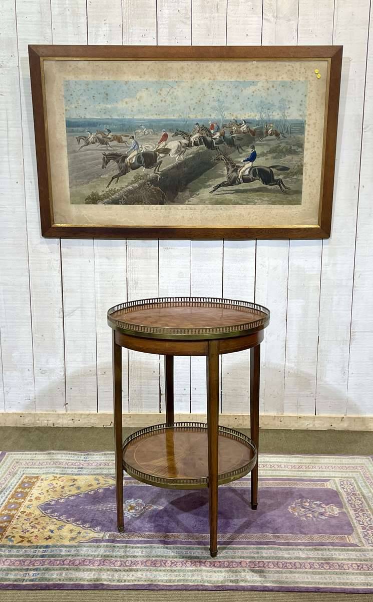 Louis XVI style mahogany side table