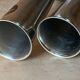 Paire de vases inox 1970 Alessi