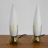 Ensemble de deux lampes de table Rockets du milieu du siècle, années 1960