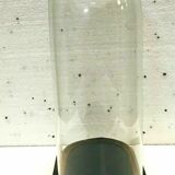 Globe de mariée en verre soufflé et socle en bois noir XIX siècle