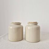 Set of 2 stoneware pots/vase - Lab Lagny Vintage