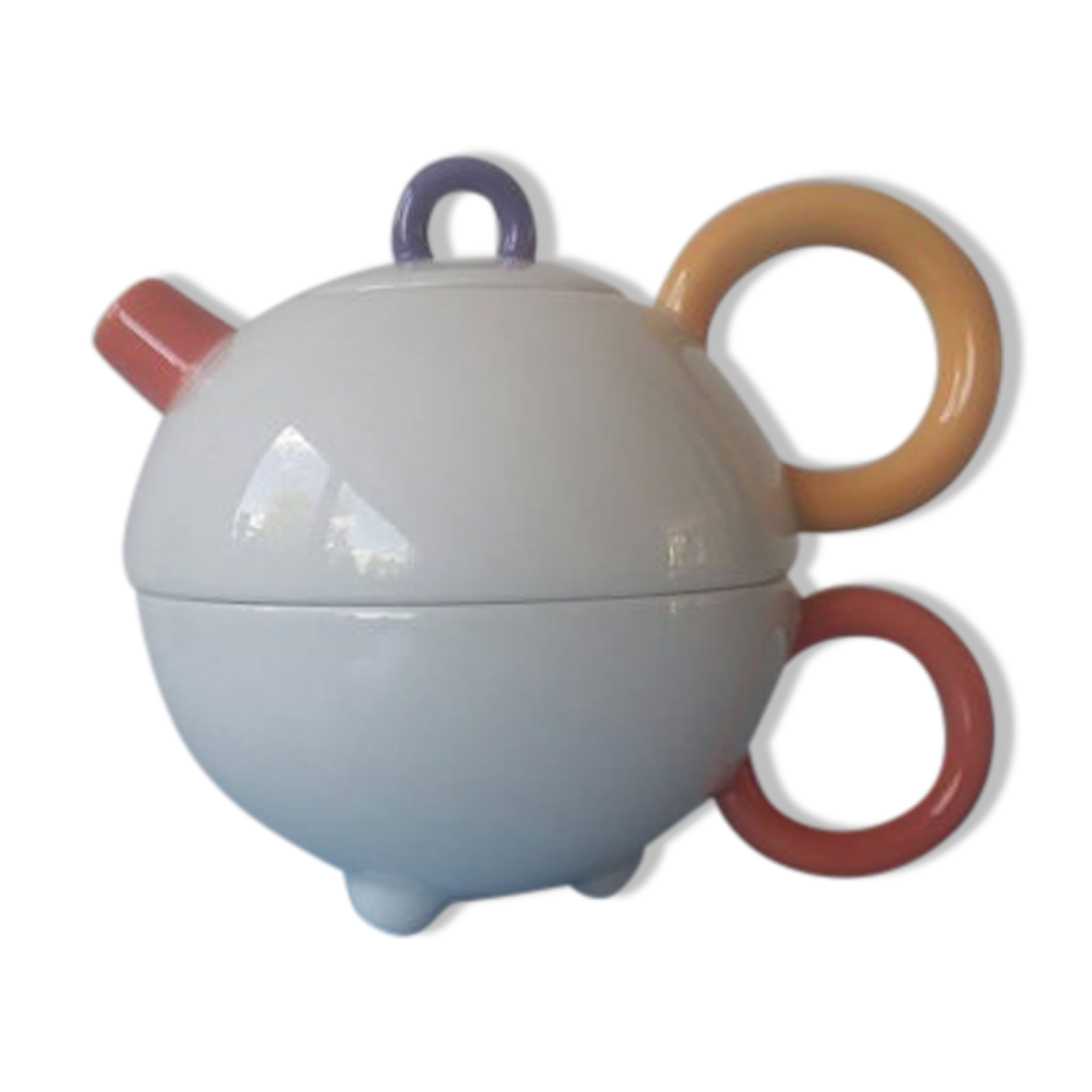 Teapot in Memphis designed by Matteo Thun for Arzberg 80's