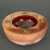 Pocket tray in monogrammed glazed stoneware Mid-twentieth