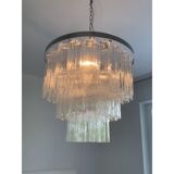 Belt “tronchi” murano glass chandelier