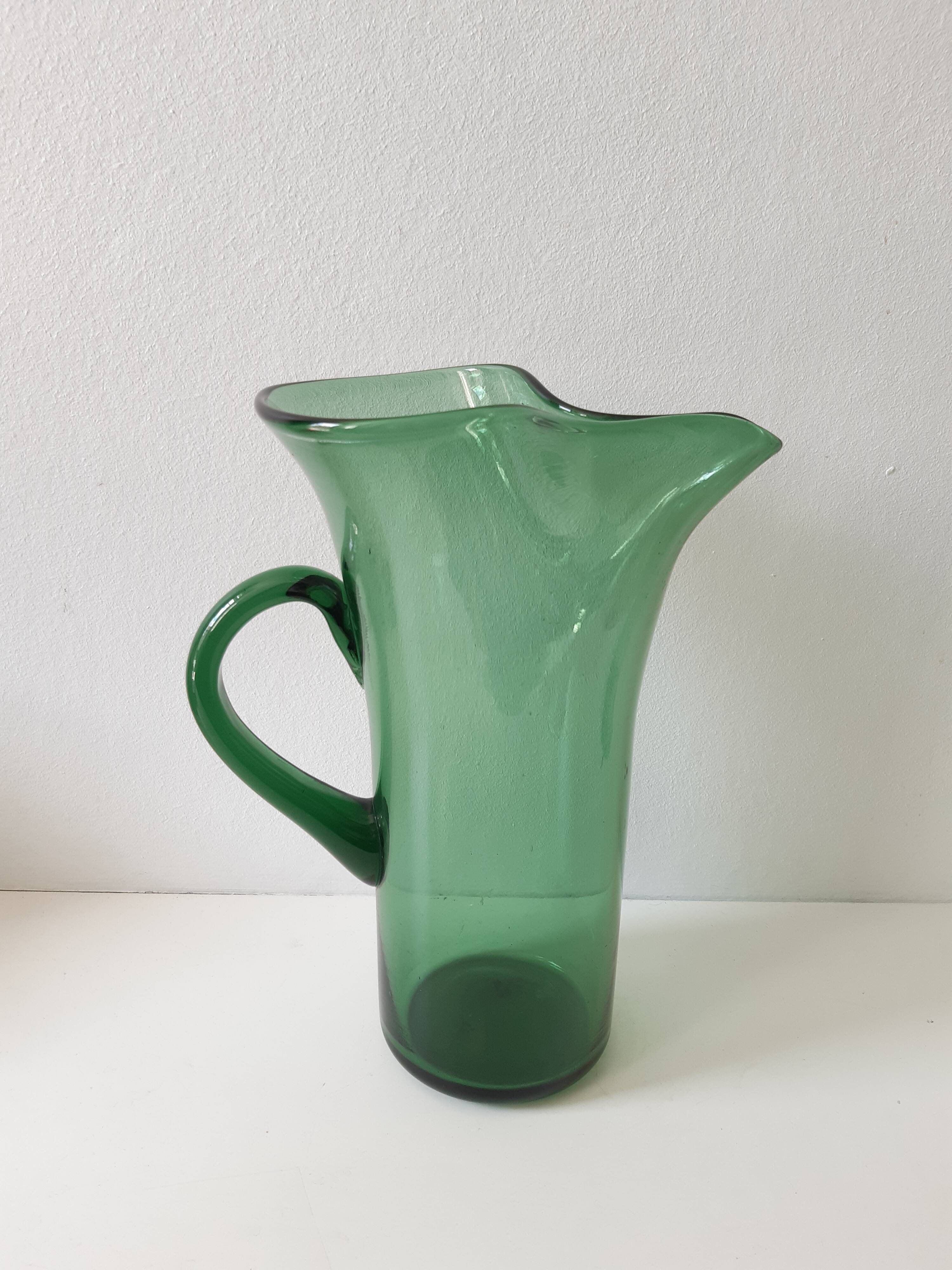 Vintage glass pitcher