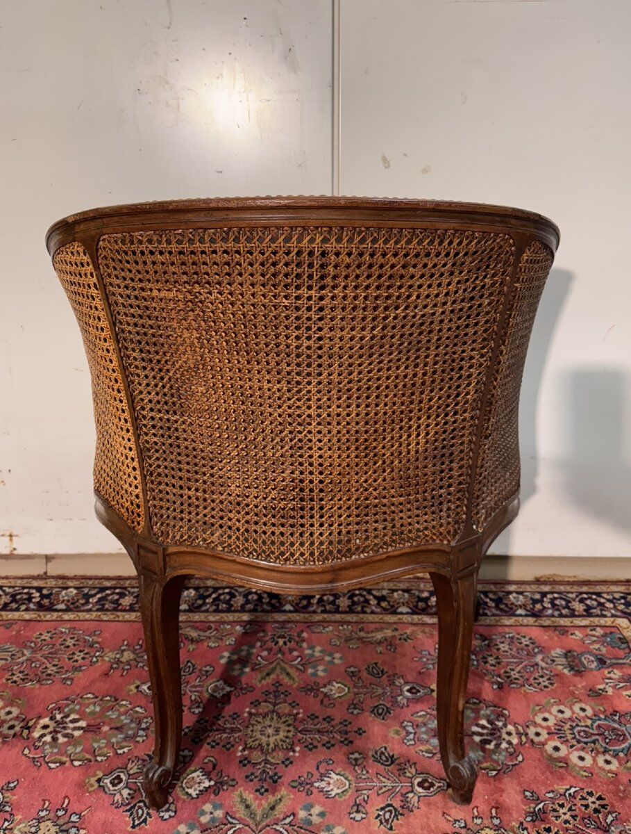 Louis XV style office chair in walnut