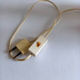 Pair of wooden lamp legs turned vintage 70s