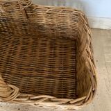 Gran rectangular wicker basket