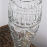 Art Deco cut crystal vase