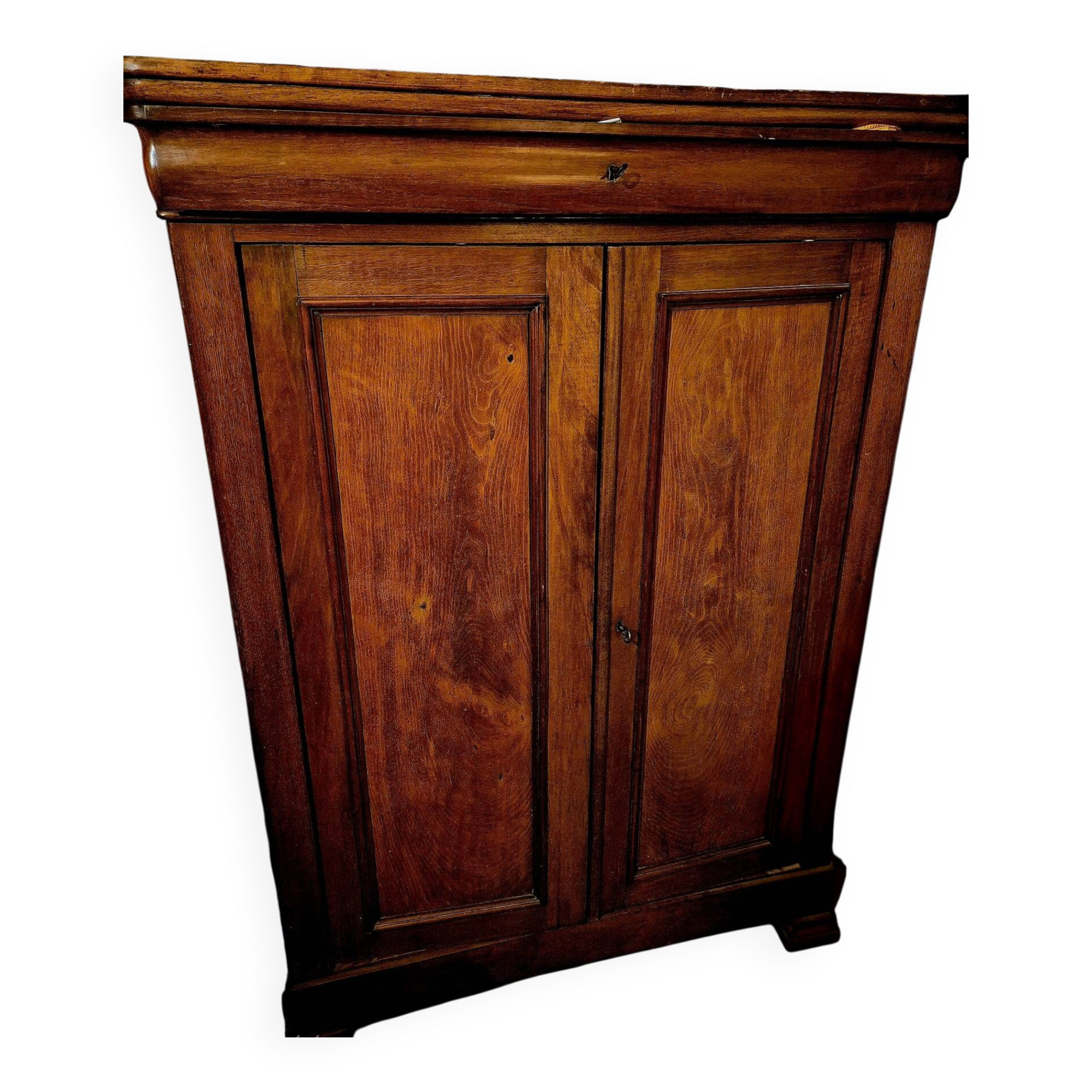 Louis Philippe Wardrobe Cabinet Mahogany 19th Century