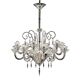 Imperial Transparent Rigadin Murano Glass Chandelier