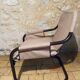 Fauteuil Ikea vintage en lin et métal