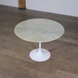 Vintage Round Marble Tulip Dining Table By Eero Saarinen For Knoll, 1970s