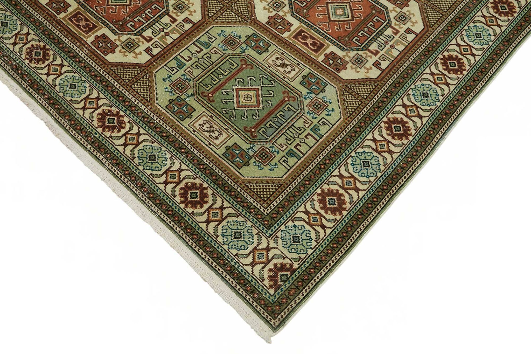 Tapis vintage en laine turque Kayseri 193 cm x 290 cm