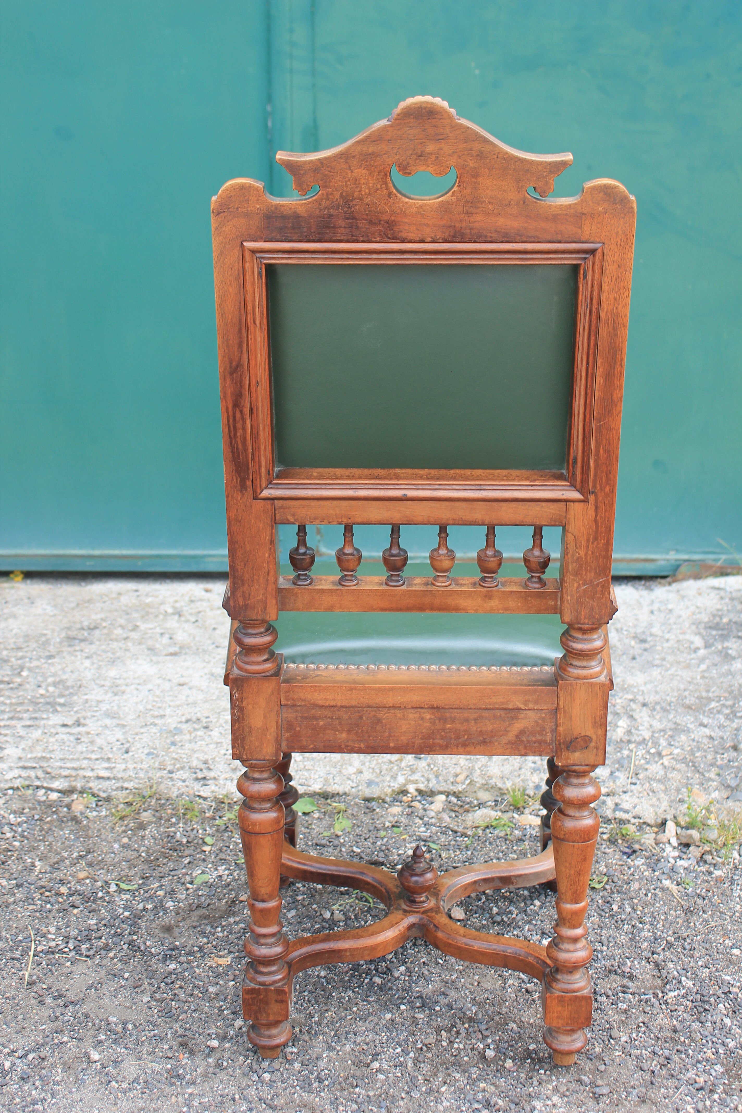 Set of 6 walnut chairs
