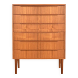 Commode à tiroirs en teck, Danemark, 1960