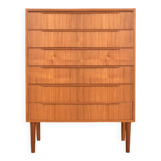 Commode à tiroirs en teck, Danemark, 1960