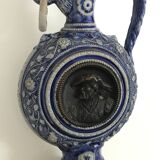 PITCHER Ewer in Stoneware from WESTERLAND, Germany, medallions and sculptures