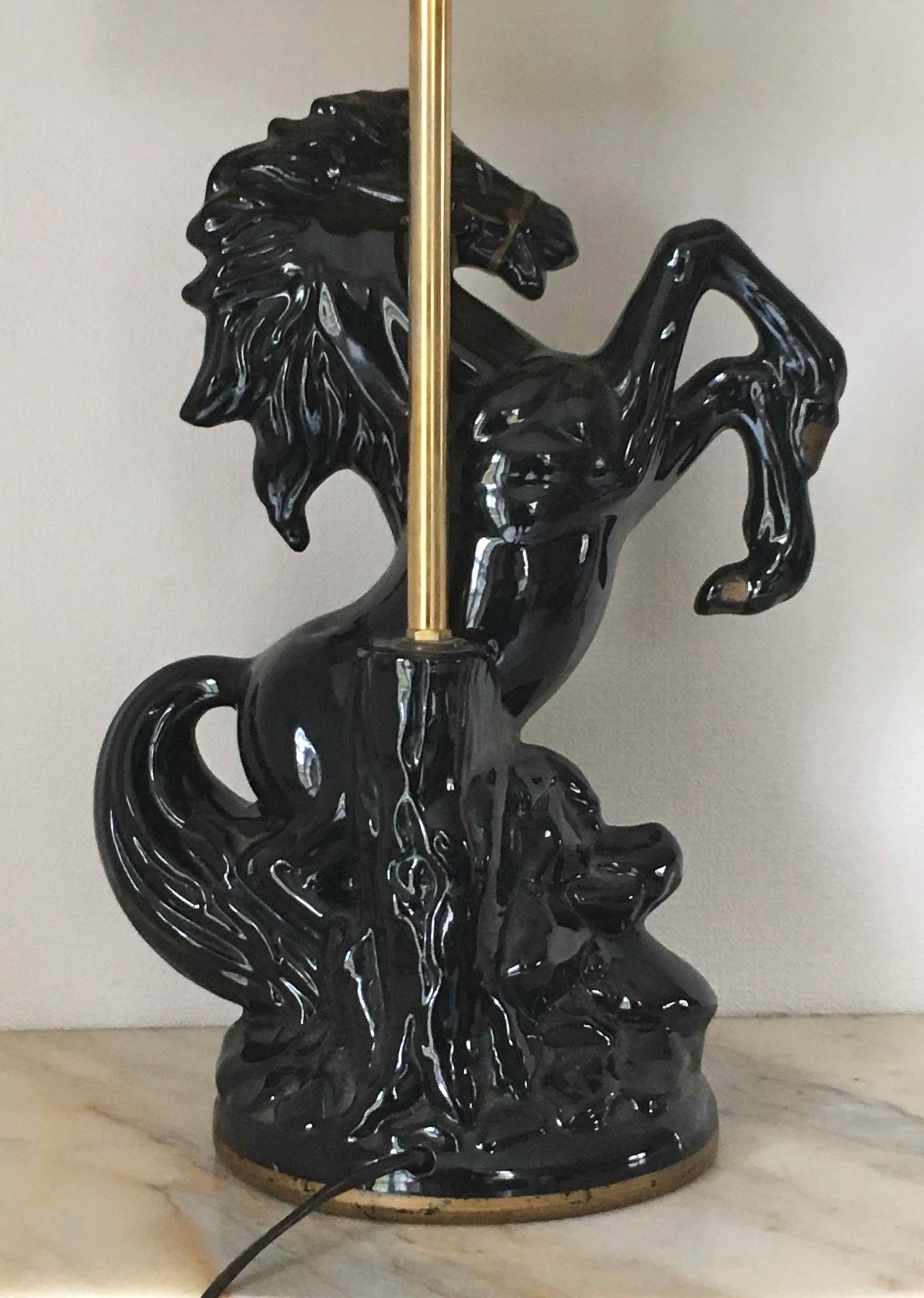 Prancing horse lamp 60s
