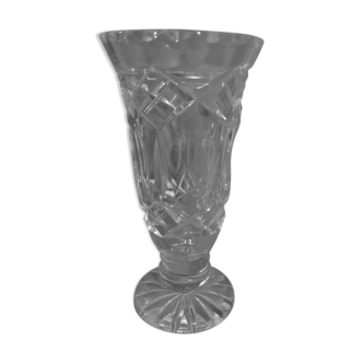 Crystal vase cut 50s-60s