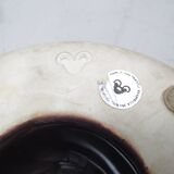 Cendrier en céramique marron Angelo Mangiarotti Brambilla 1968