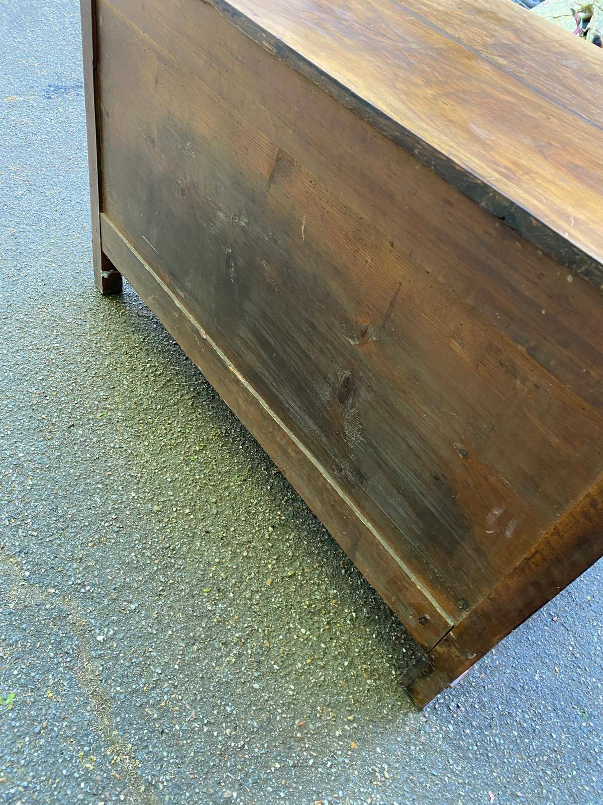 Vintage Louis Philippe walnut commode from the 19th century.
