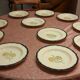 complete service in yellow earthenware Ainay Salin France
