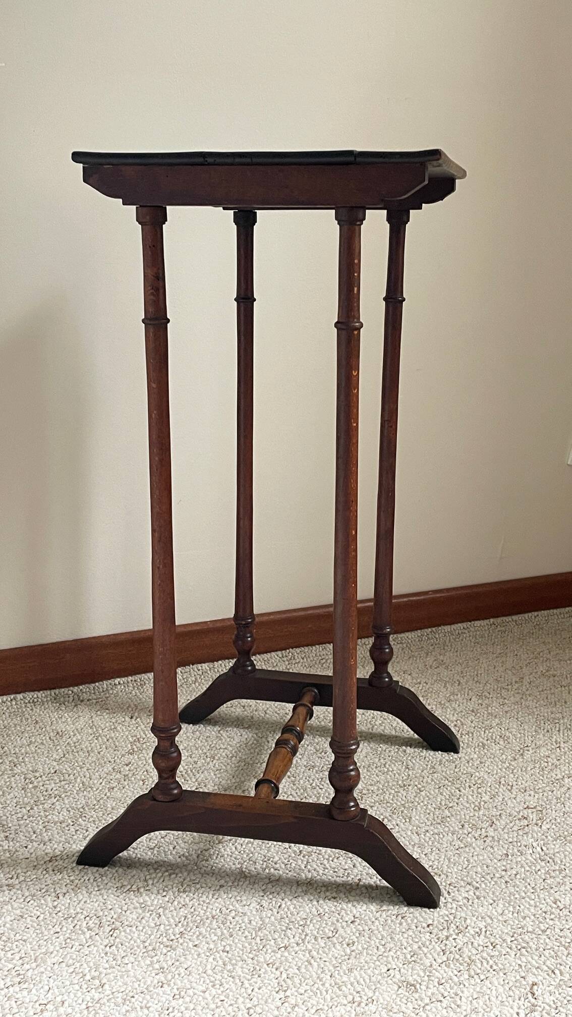 NIGHTSTAND Antique Turned Wood