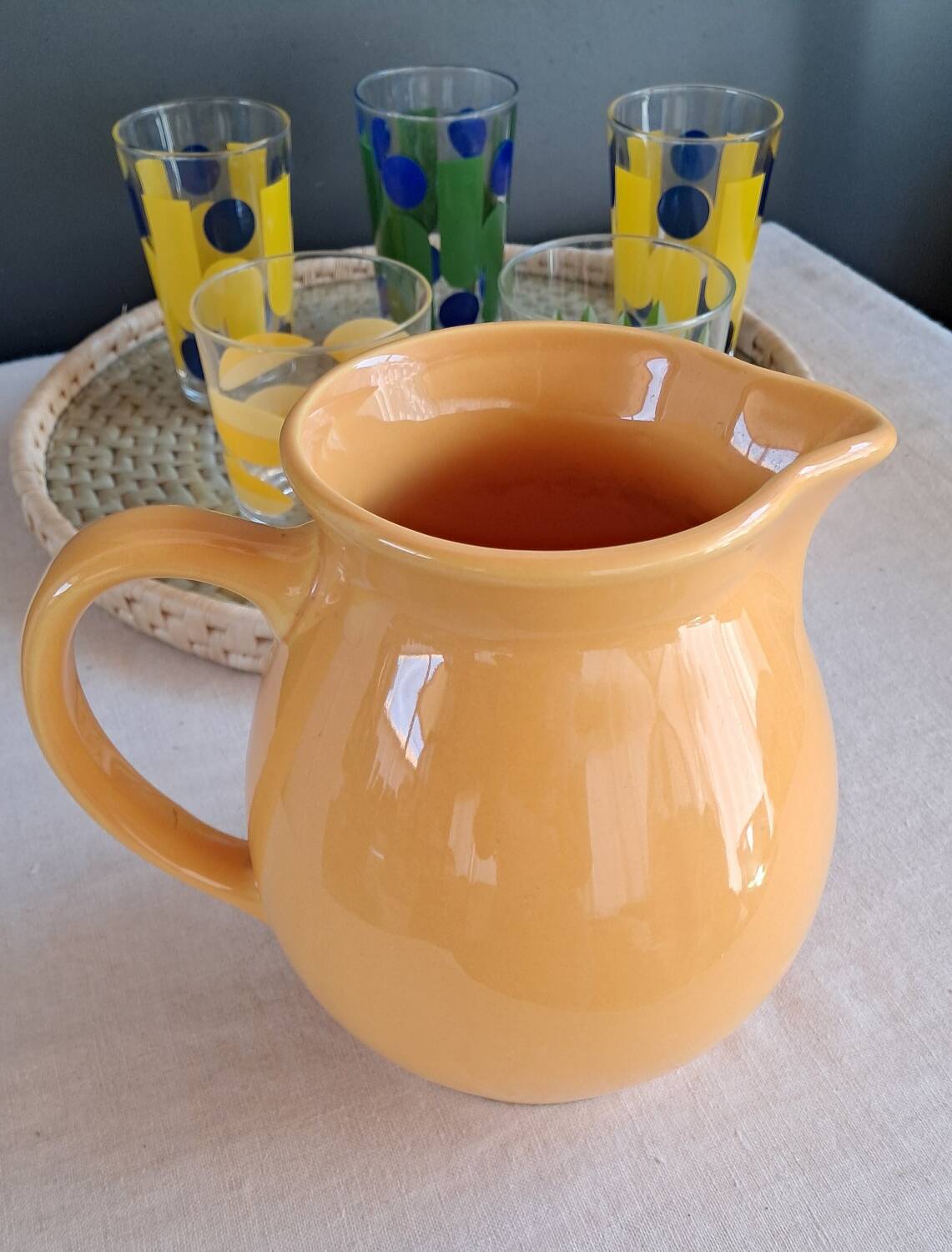 Carafe and glasses