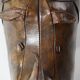 XL Rhinoceros Leather Footstool by Dimitri Omersa