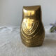 Owls or owls in brass and mother-of-pearl