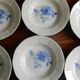 6 hollow plates Digoin Sarreguemines / Pattern Blue Roses