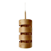 Vintage pine veneer pendant lamp