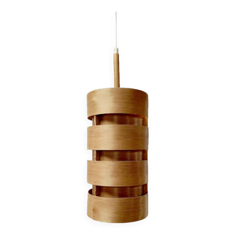 Vintage pine veneer pendant lamp