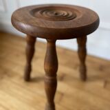 Wooden tripod stool