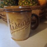 Tasse tisane en grès vintage