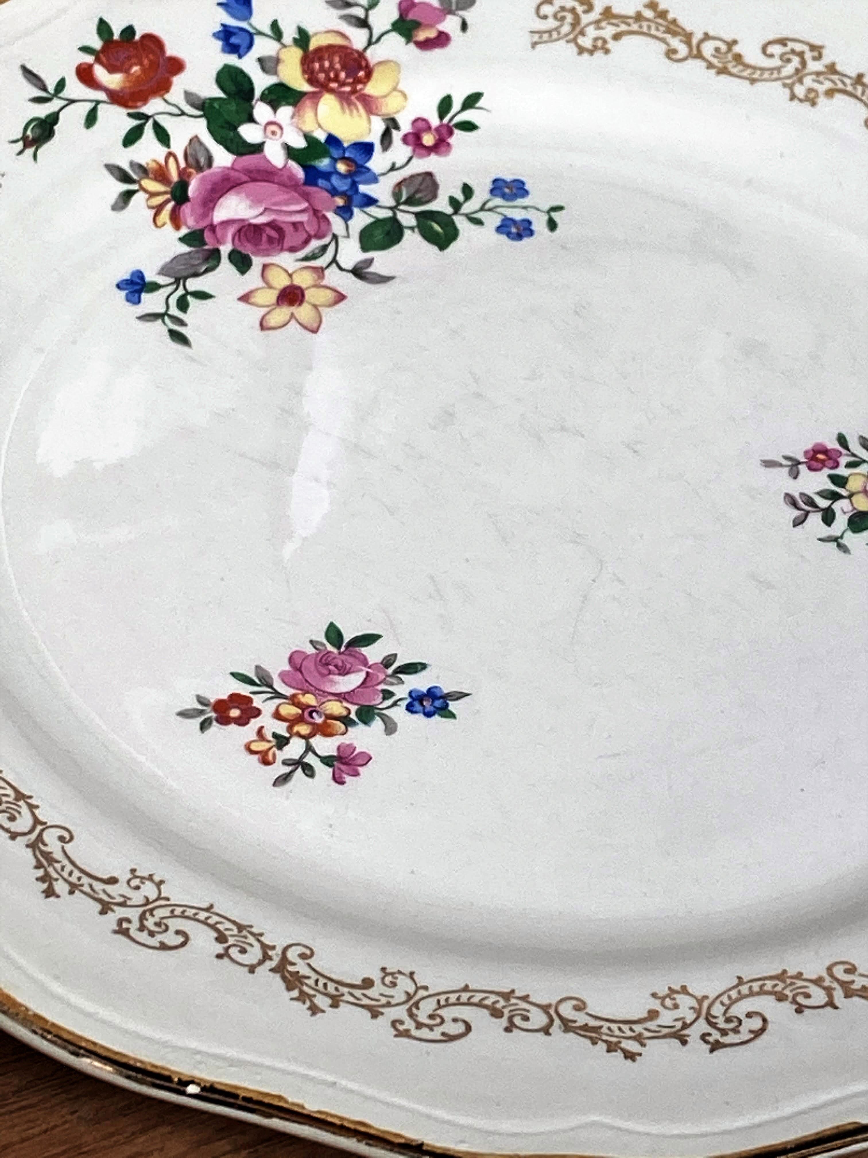 Set of 6 Flat Plates the Almond