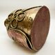 Petit vase soliflore vintage en bronze émaillé – 70’s