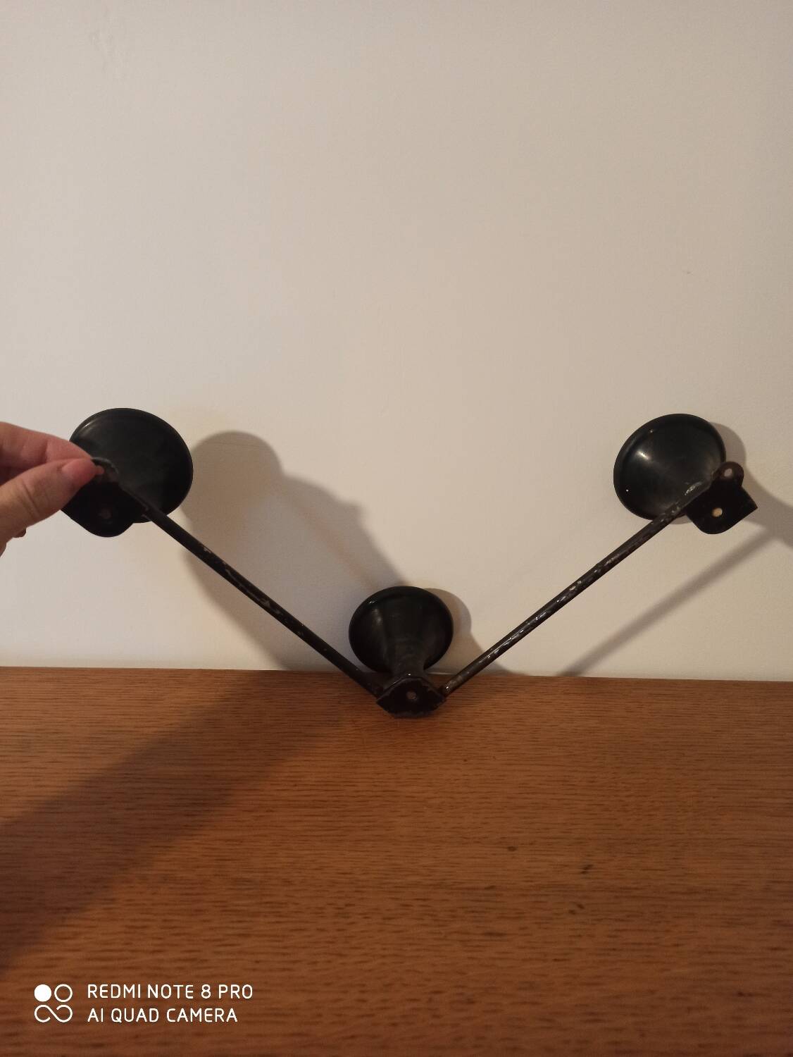 Vintage wall coat rack