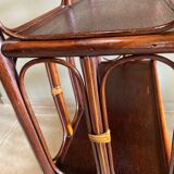 Vintage rattan shelf