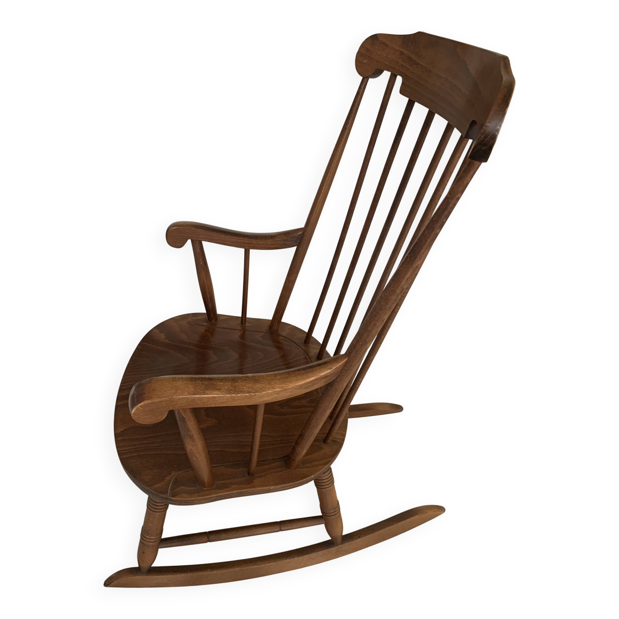 Vintage wooden rocking chair – 1960s/70s