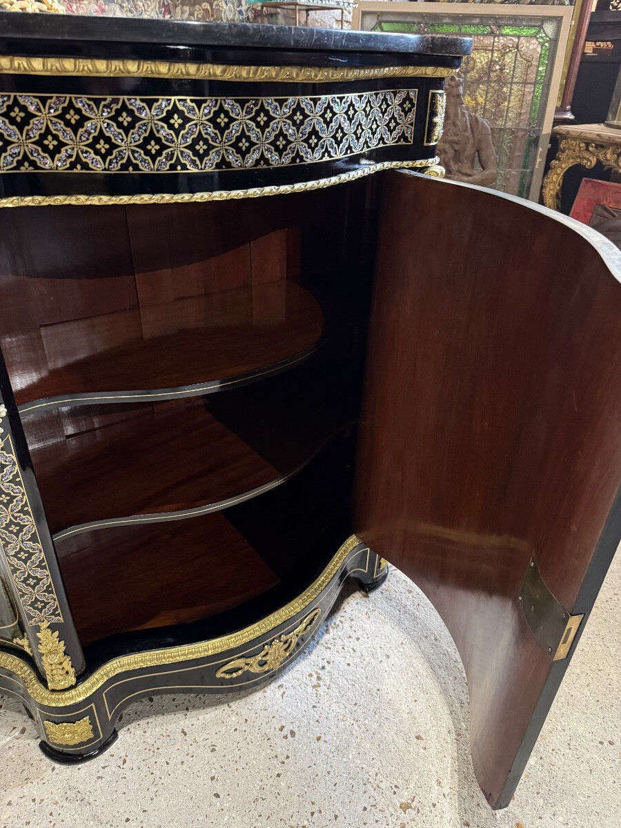 Boulle marquetry support furniture "net" from the Napoleonic III period