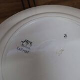Ancien plat rond Badonviller modèle 'Louise'