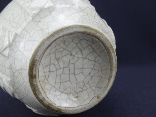 Cracked ceramic vase Art Deco